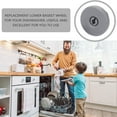 thumbnail image 3 of RENACLIPY 4 Pcs Roue de Panier de Lave-Vaisselle Durable ABS Remplacement pour Cuisine, 3 of 8