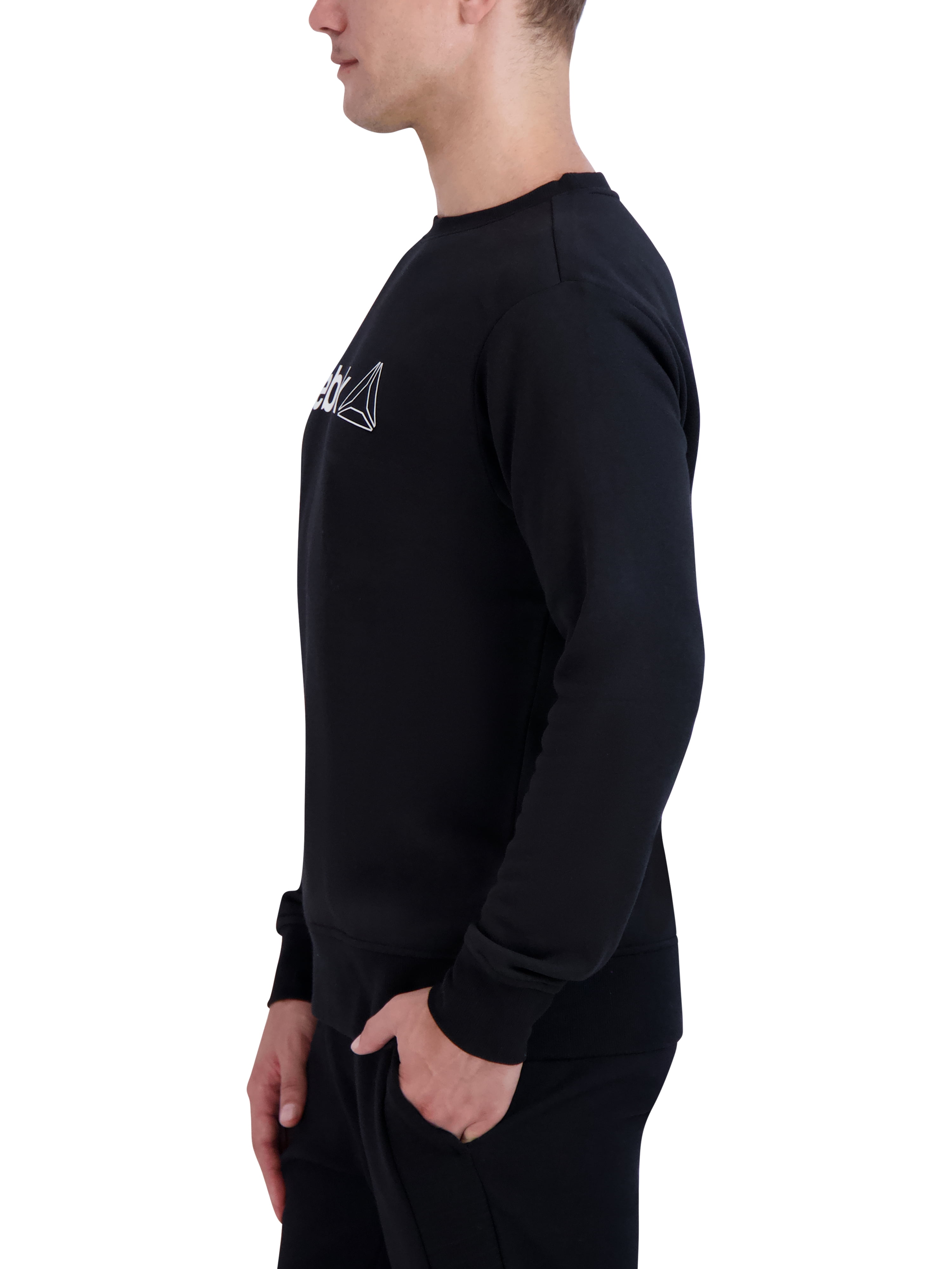 Reebok Men's Free Weight Crewneck Sweater, Up To Size 3XL