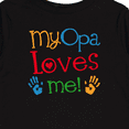 thumbnail image 4 of Inktastic My Opa Loves Me Gift Boys or Girls Long Sleeve Toddler T-Shirt, 4 of 5