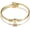 Gold - A, variant on Heart Initial Bracelet for Women, Stainless Steel Letter Cable Wire Cuff Bracelet, Adjustable A-Z Monogram Bangle Jewelry Gifts for Her