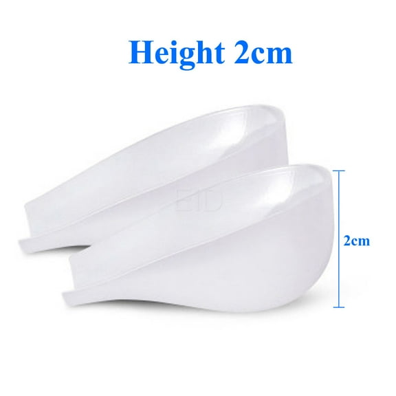 Invisible Height Increase Insoles Women Men Heel Pads silicone gel heel cups Lift Socks insole for heel Arch Support Foot Care Height 2cm 1 Pair