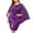 Purple, variant on Nxznwn Womens Plus Size Mesh Cocktail Dress Petal 3/4 Sleeve Round Neck Wedding Guest Party Bodycon Midi Dresses