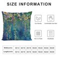 thumbnail image 5 of Floral Pillow Case Watercolor Ivy Flower Spring Flower in Nature Tree Park Throw Pillow Cover for Home Sofa Decorative Square Cushion Green, 5 of 5