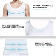 Compression Shirts for Men to Hide Gynecomastia Moobs Slimming Body Shaper Vest Abs Tank Top Undershirt