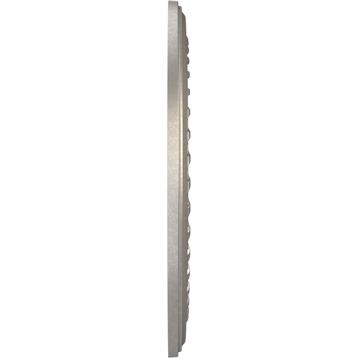 Ekena Millwork 22"OD x 3 1/2"ID x 1"P Cole Thermoformed PVC Ceiling Medallion (Fits Canopies up to 6"), Bright Coat Aluminum