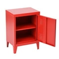 thumbnail image 5 of Geniqua Red Metal Locker File Storage Standing Office Organizer Cube End Table, 5 of 8