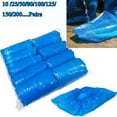 thumbnail image 1 of Disposable Hygienic Boot & Shoe Covers |Waterproof Slip Resistant Non-Slip, Durable for Construction, Workplace, Indoor Carpet Floor Protection,One Size Fits Most Blue, 1 of 8