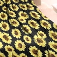 thumbnail image 3 of Black Sunflower Pattern Blanket,Comfortable Soft Flannel Throw Blanket,All Season,Warm Lightweight Blankets for Sofa Bed Couch Living Room Chair,30"x40", 3 of 4