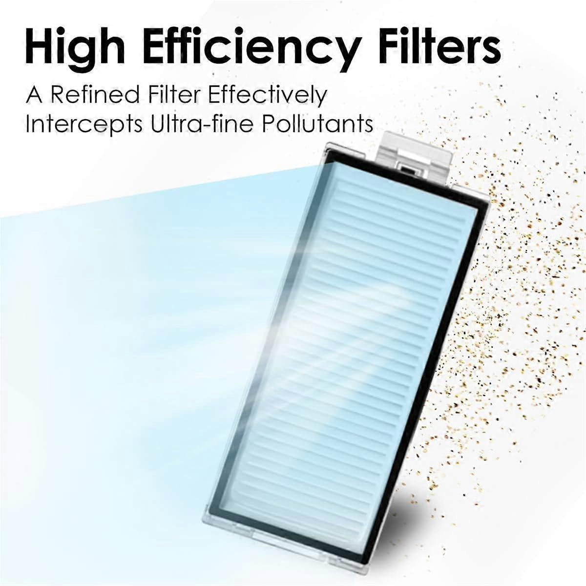 For Q8 Max, Q8 Max+, Q5 Pro, Q5 Pro+ Robot Vacuum Cleaner Main Brush Cover Hepa Filter Mop Pad Spar As Shown