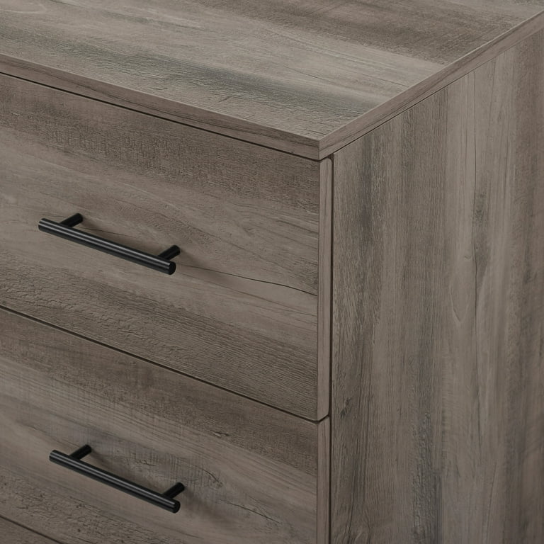Manor Park Modern 4 Drawer Dresser - Grey Wash Finish - Walmart.com