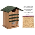 thumbnail image 2 of JCs Wildlife Screech Owl or Saw-Whet Owl House Cedar Nesting Box with Poly Lumber Roof, 2 of 8