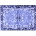 thumbnail image 1 of Ahgly Company Machine Washable Indoor Rectangle Persian Blue Traditional Area Rugs, 7' x 9', 1 of 4