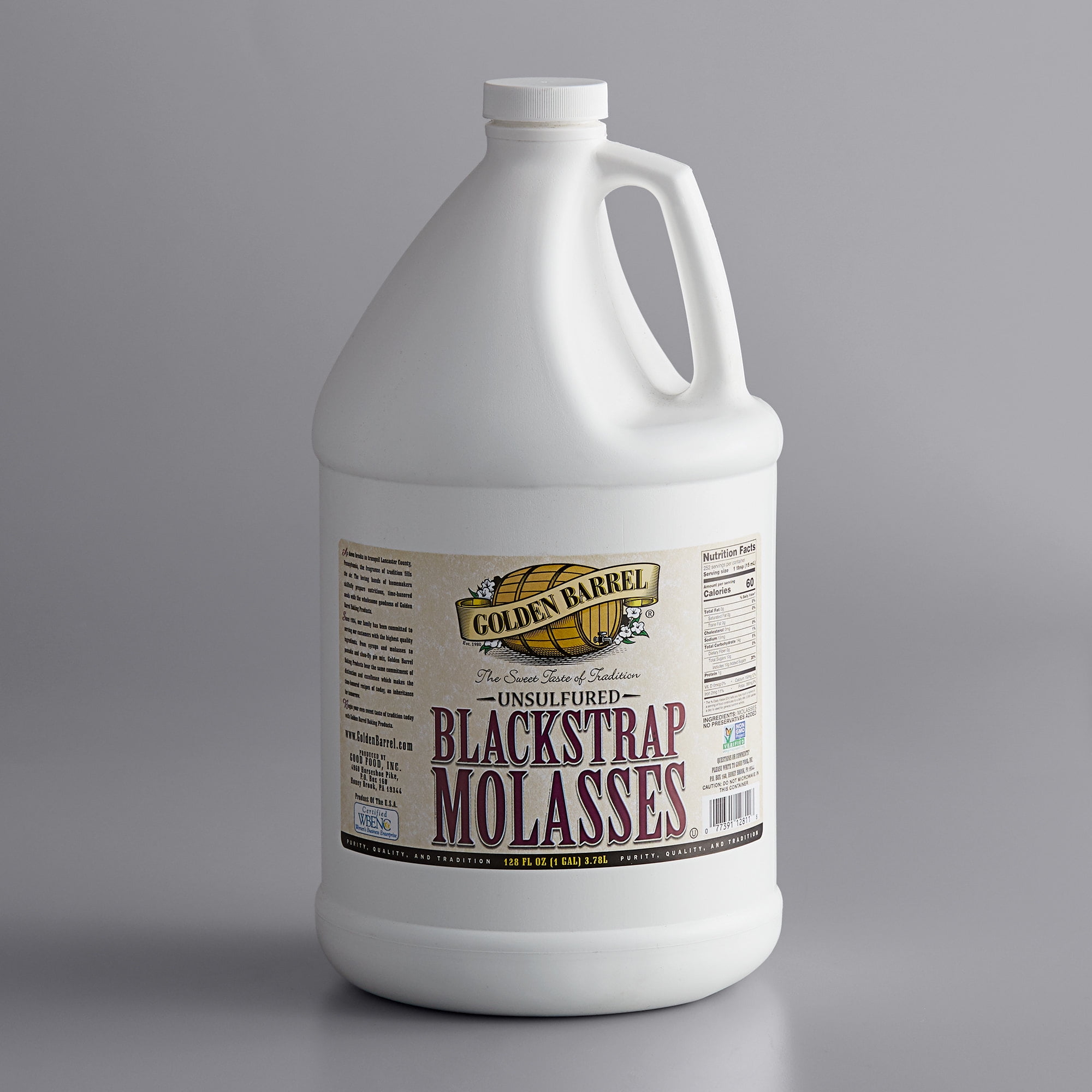 Golden Barrel 1 Gallon SulfurFree Blackstrap Molasses 4/Case