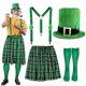 thumbnail image 5 of Saint Patrick's Day Costume Set Over Knee Socks Plaids Apron for Man Adult, 5 of 5