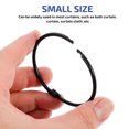 thumbnail image 3 of Shisuyan Metal Curtain Rings Shower Rings For Curtain Iron 24Pcs 2.16In, 3 of 8
