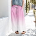 thumbnail image 2 of KAUOD Girls Oversized Loose Pants Fall Casual Gradient Color Drawstring Baggy Long Pants Kids Palazzo Cute Wide Leg Trousers, 2 of 6