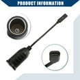 thumbnail image 4 of Unique Bargains 12V 0.19m Cigarette Lighter Adapter USB Type C Cigarette Lighter Converter Cable for Car RV Black, 4 of 7
