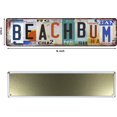 thumbnail image 2 of Vintage Beach Bum Metal Tin Signs Beach Room Decor Surfboard Wall Decor Surf Board Decor For Bedroom Beachy Room Decor Aesthetic Street Signs Home Wall Decor 16 X 4 Inches, 2 of 6
