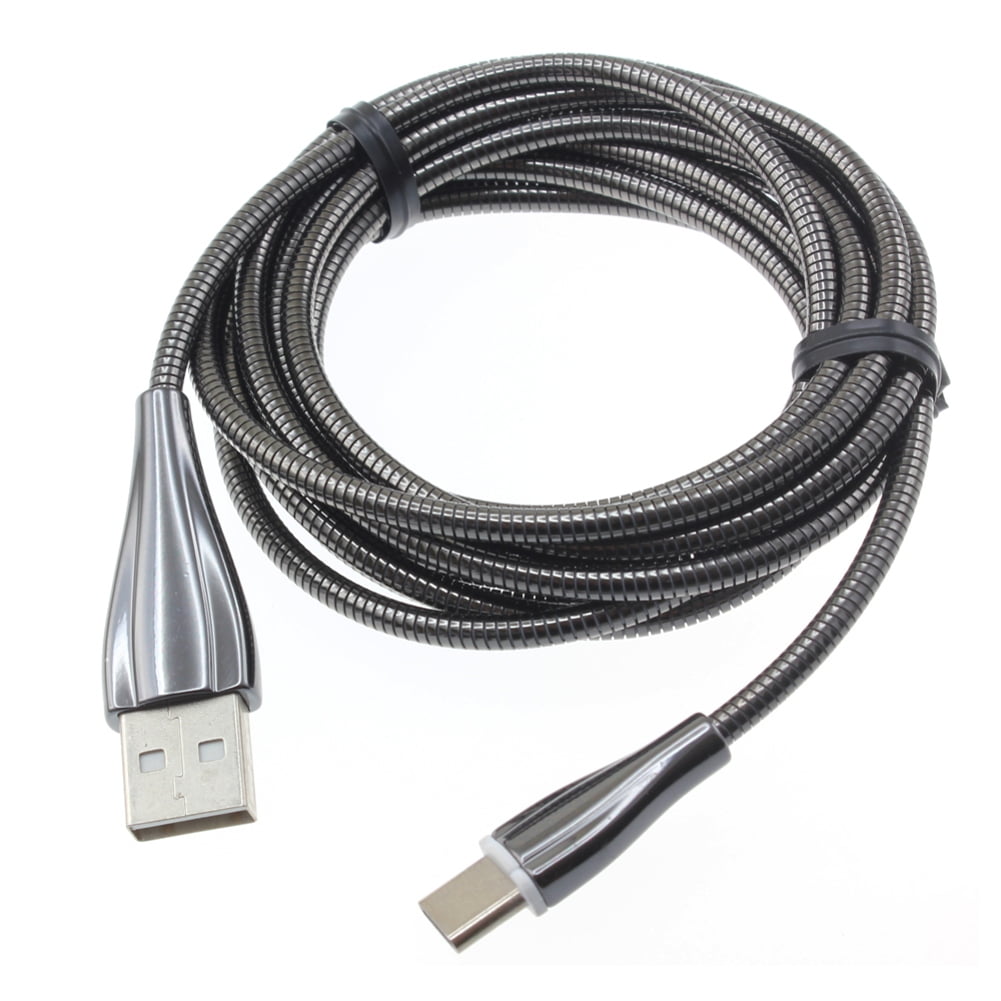 36W Quick Home Charger w 6ft Metal USB Cable Q7G for Razer Phone 2 - RED Hydrogen One - Samsung Galaxy Tab S3 9.7 S9 Plus, S8+ S8, S10e S10 Plus active 5G Note 9 8 A9 A50 - Sonim XP8 XP3