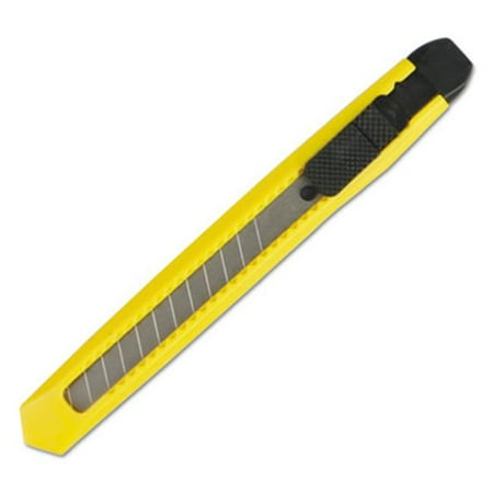 

10 mm Retractable Snap-Off Straight-Edged Snap Blade Knife Yellow