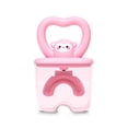 thumbnail image 3 of Cepillo de dientes Silicona Silicona Historia Handy Forma de animales Sin Oloros Niños Chicas Cepillo Diente Inodoro interior Dientes Herramienta de limpieza con tapa 7-14 Edad Pink seitruly CE011413-05, 3 of 7