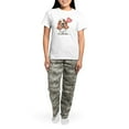 thumbnail image 4 of CafePress - Basset Heart Balloon Women's Light Pajamas - Women's Short Sleeve Print T-Shirt and Pants Light Cotton Pajama Set, 4 of 7