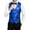 Blue, variant on Mens Formal Slim Fit Shiny Tuxedo Vest V Neck Button Front Waistcoat Prom Wedding Party Suit Jacket with Pockets