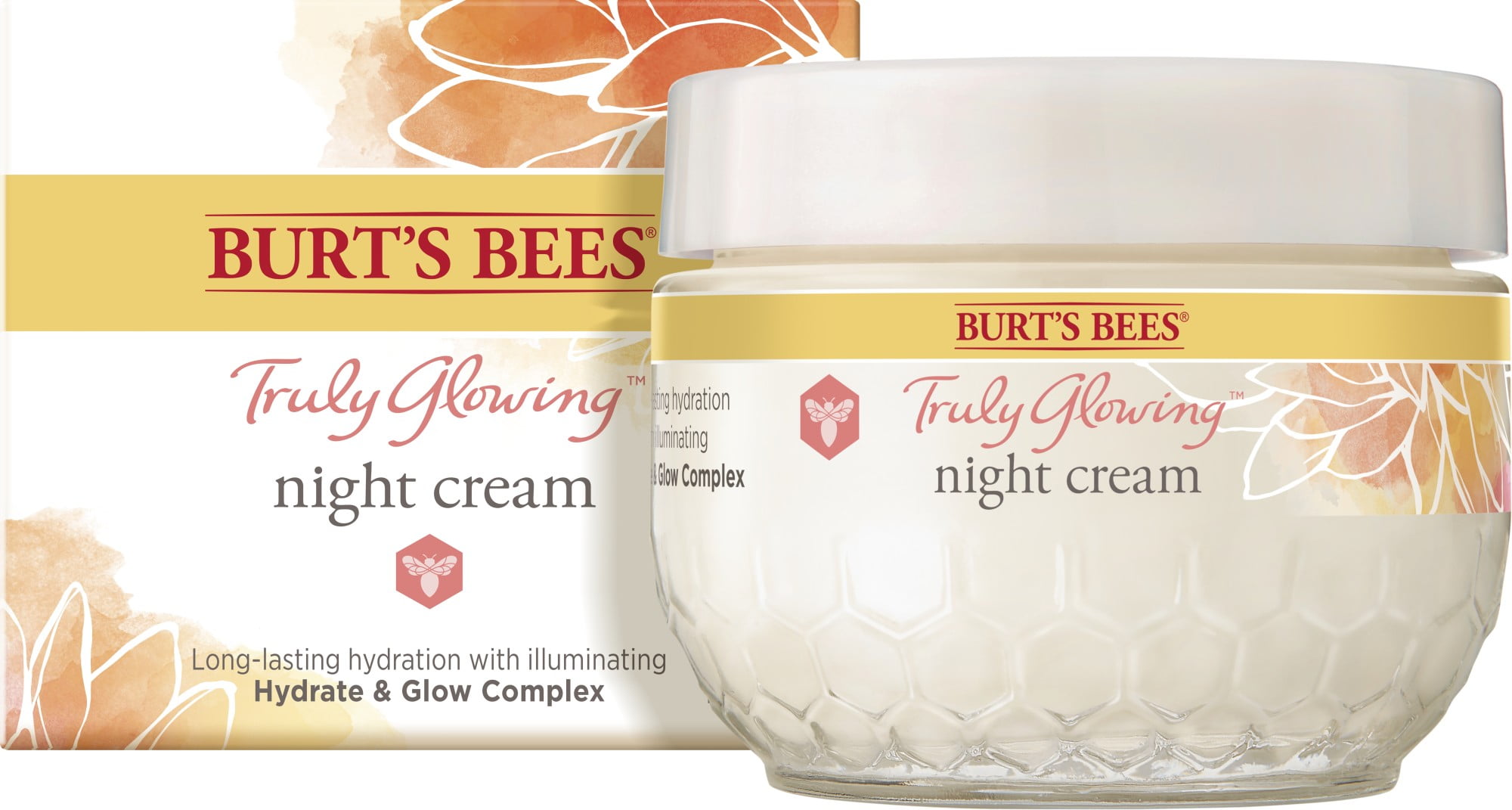 Burt's Bees Truly Glowing Night Face Cream, 1.8 fl oz