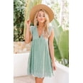 thumbnail image 7 of QWZNDZGR 2022 New Mid-Length Dress Lace Jacquard Cut-Out Pocket Lining Shorts V-Neck Large Dress, 7 of 7