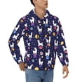 thumbnail image 4 of Zip Up Hoodies for Men - Cute Alpaca Starry Sky Planet Long Sleeve Comfrt Men'S Fashion Hoodies & Sweatshirts, Jackets for Men Hoodies Pullover Clothing Clothes with Pouch, 4 of 5