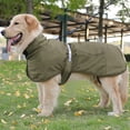 thumbnail image 1 of Ropa para perros Chaleco cálido para cachorros Impermeable para clima frío (Verde 6XL), 1 of 8