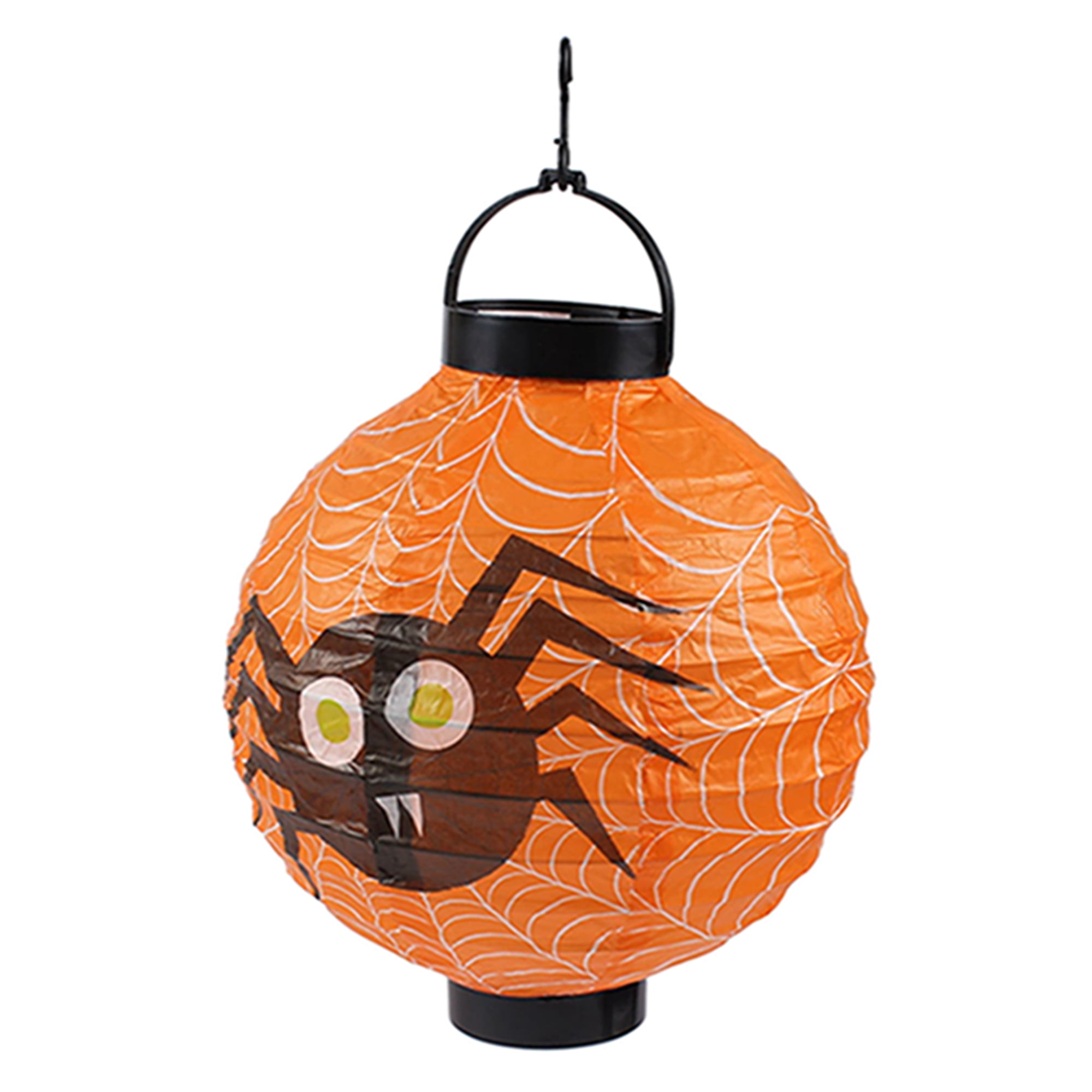 Halloween Paper Lanterns, Hanging JackO'Lantern LED Lights Spider