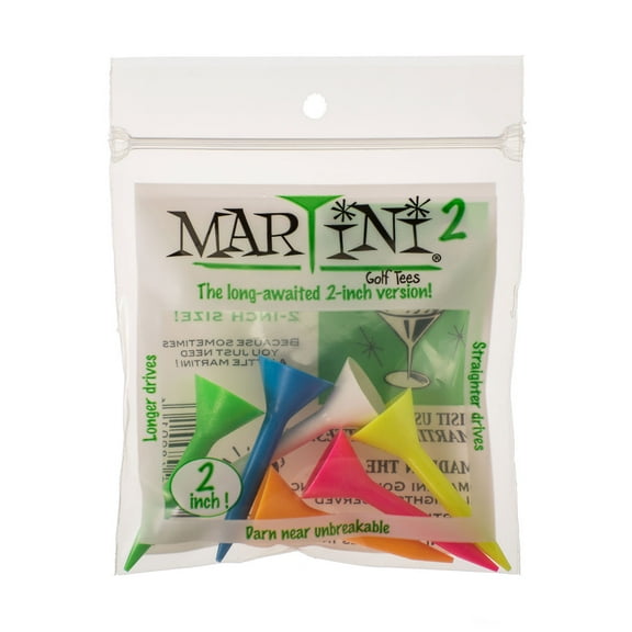 Martini 2"Tees Mixed Pack of 5