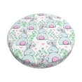 thumbnail image 6 of Uemuo Rabbit Back View Pattern Round Bar Stool Seat Covers Washable Stool Cushion Slipcover Elastic Bar Chair Covers-12 inch, 6 of 7