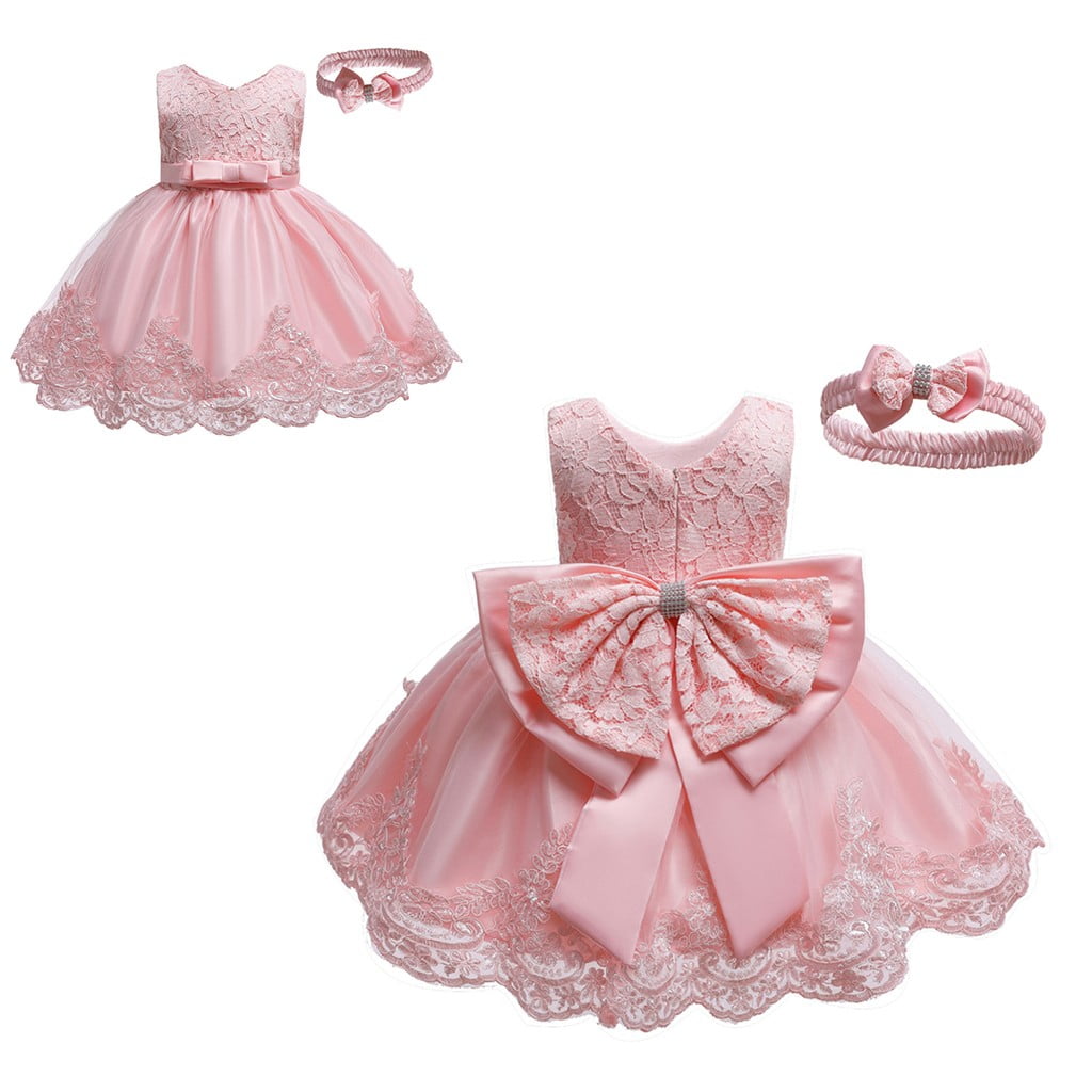 Details about   Kids Baby Girls Princess Summer Embroidery Fashion Sleeveless bowknot  Dresses 