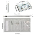 thumbnail image 3 of JIALIOU Nylon Trifold Card Wallet with ID Window Zipper Pocket for Men Women Teen Mallard Ducks on Water, 3 of 7
