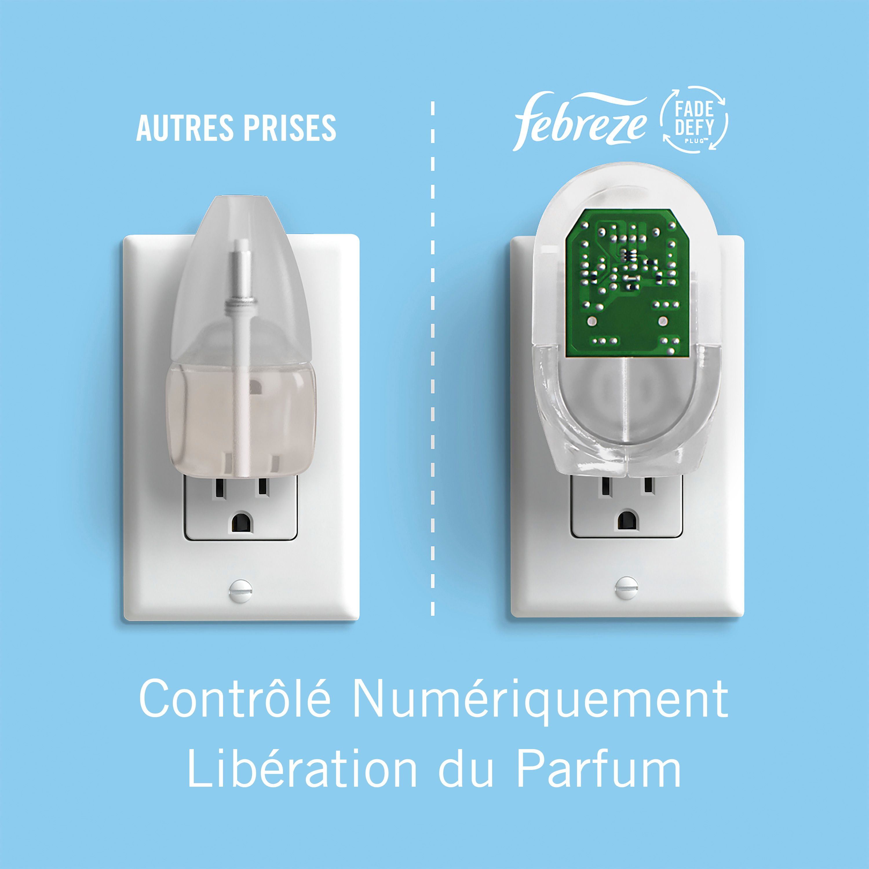 Febreze Plug In Air Freshener, Odor-Fighting Scented Oil Refill, White Pine & Berry, 4 Refill