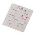 thumbnail image 2 of 7 pares de Aretes de Mujer Perfecl de Moda color multicolor, 2 of 7