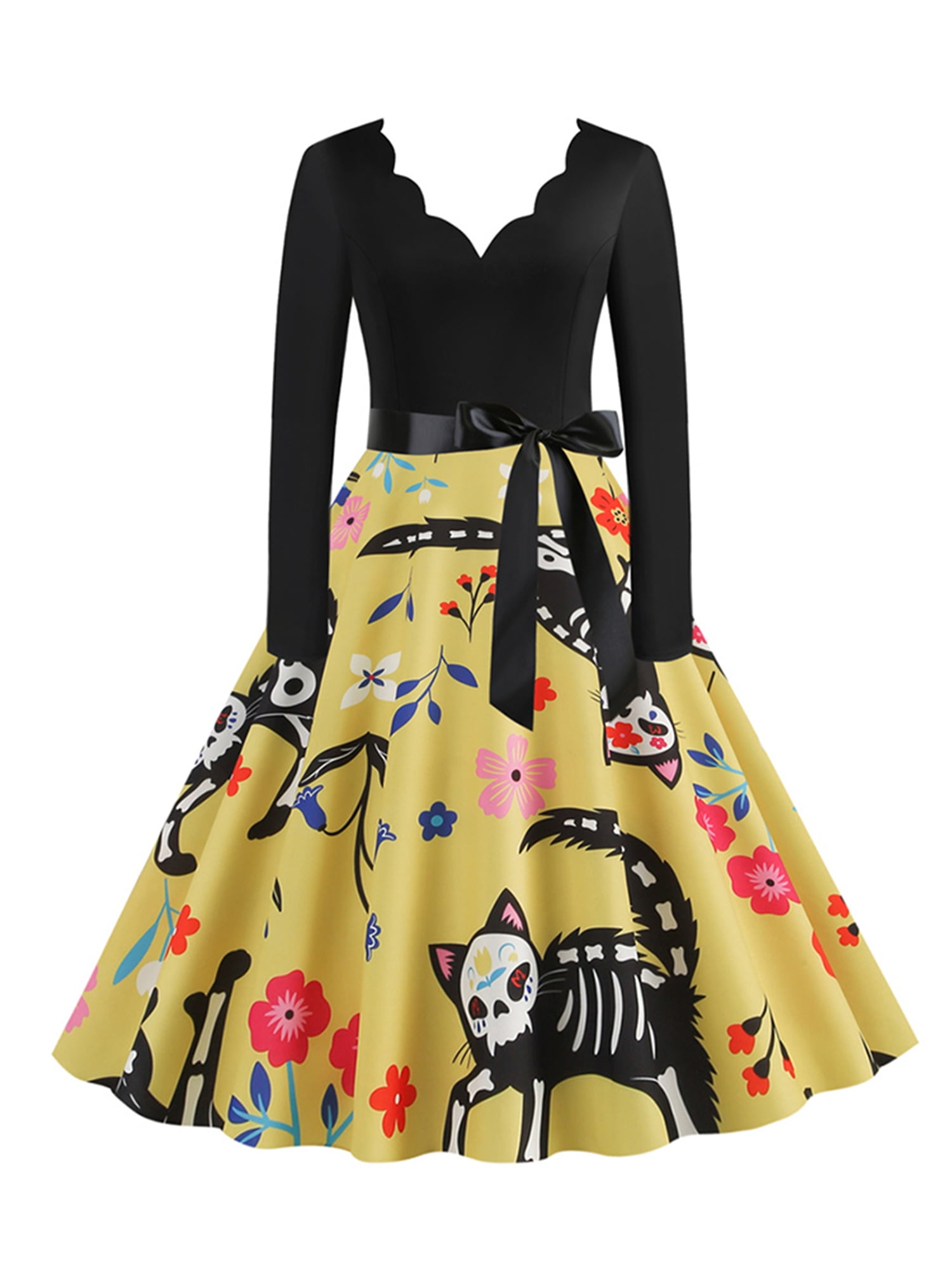 Hascloth Womens Vintage Swing A-Line Dress Halloween Nigeria | Ubuy