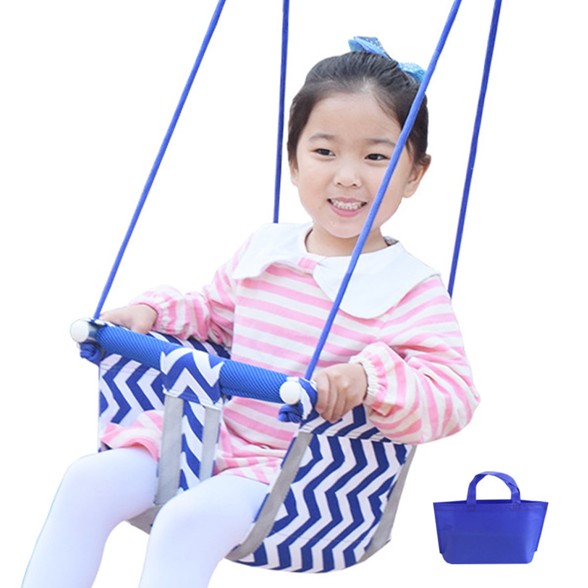 1pc Kids Cushion Hammock Chair Inflatable Durable Swing Seat Toy Garden Fun 