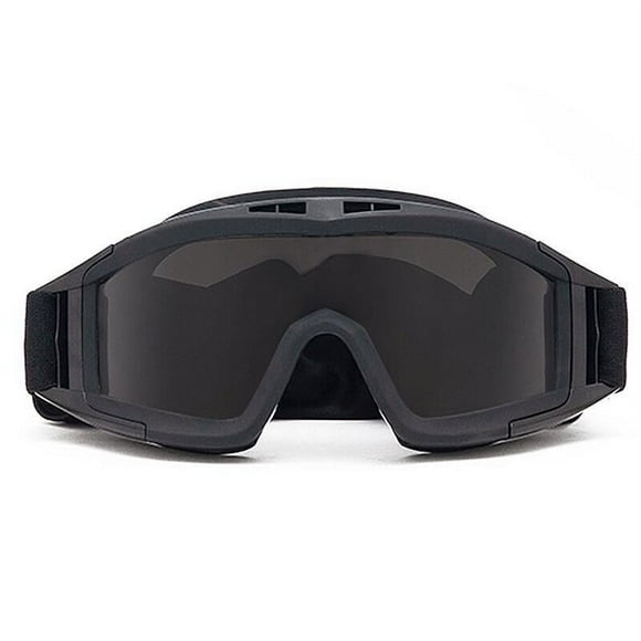 Tactical Airsoft Goggles Anti Fog Military Glasses with Interchangeable Lenses, Ballistic Safety Goggles for Shooting Hunting, Paintball black