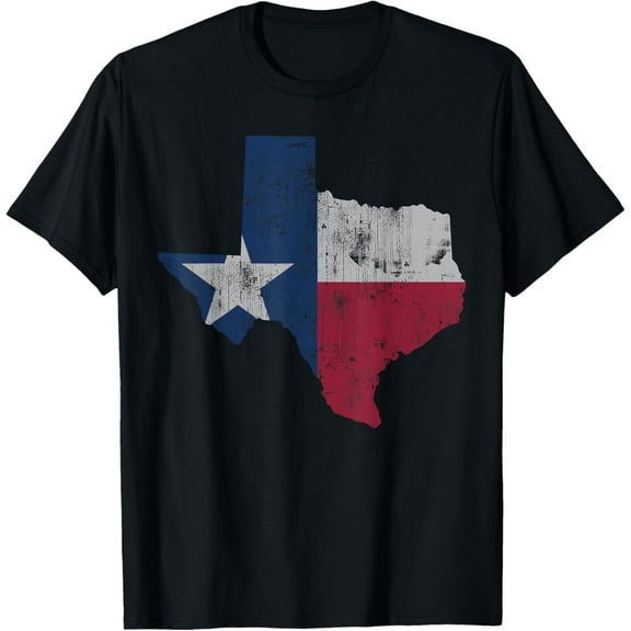 Retro Texas Flag Map Men Women Kids Youth Boys Girls Toddler T-Shirt
