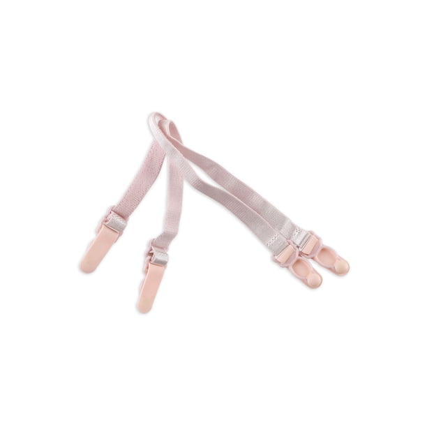 Sujeciones de tirantes de sujetador elástico antideslizante para mujeres INSPIRE CHIC color rosa