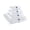 White, variant on Clear Hard Makeup Bag Travel Toiletry Case, 4 Sizes S/M/L/XL Zipper PVC Organizer, Waterproof Transparent for Cosmetics