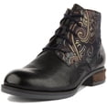 thumbnail image 6 of Josef Seibel Sanja 10 Women's Lace Up Leather Floral Ankle Boot In Navy Size 9, 6 of 6