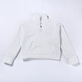 thumbnail image 5 of Boys' Warm Quarter Zip Pullover Half Zip Hoodie Solid Long Sleeve pullover Cute Hoodie for Teen Girls Sweatshirt Hoodie Girls' Fashion Clothes 11-12 Years, 5 of 8