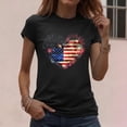 thumbnail image 5 of Bgstyu 250 Anniversary USA Shirt Women American Flag Graphic Independence Day Shirts 4th of July Patriotic Short Sleeve Stripe Tops, 5 of 7