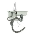 thumbnail image 4 of Modern Silver Laundry Sink, Household Stainless Steel Laundry Sink with Faucet, Laundry Sink with Washboard, 4 of 21