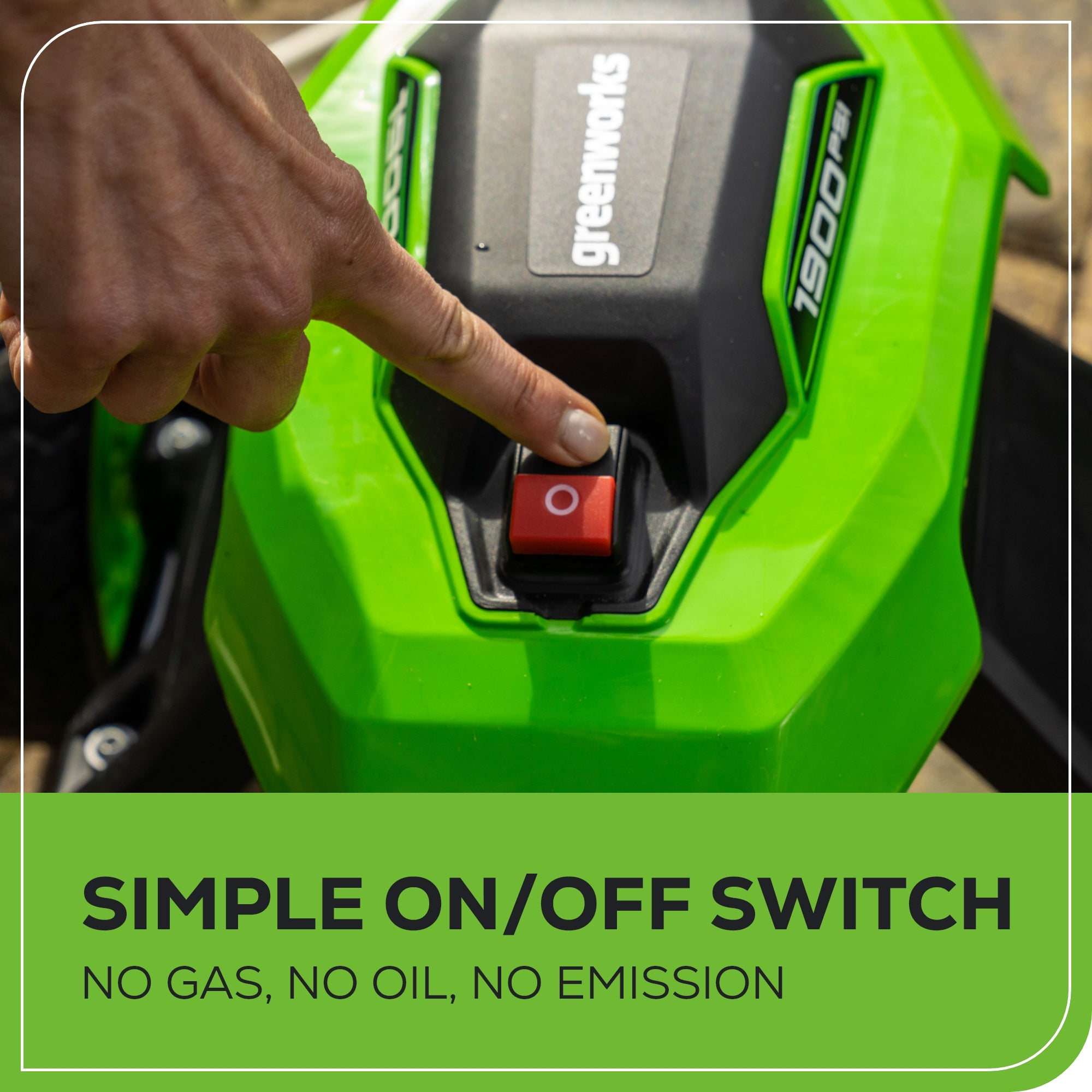 Open Box Greenworks 1900 PSI 1.2 GPM Cold Water Electric Pressure Washer