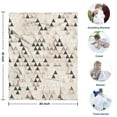 thumbnail image 4 of Beige Geometric Triangle Pattern Blanket,Comfortable Soft Flannel Throw Blanket,All Season,Warm Lightweight Blankets for Sofa Bed Couch Living Room Chair,30"x40", 4 of 4